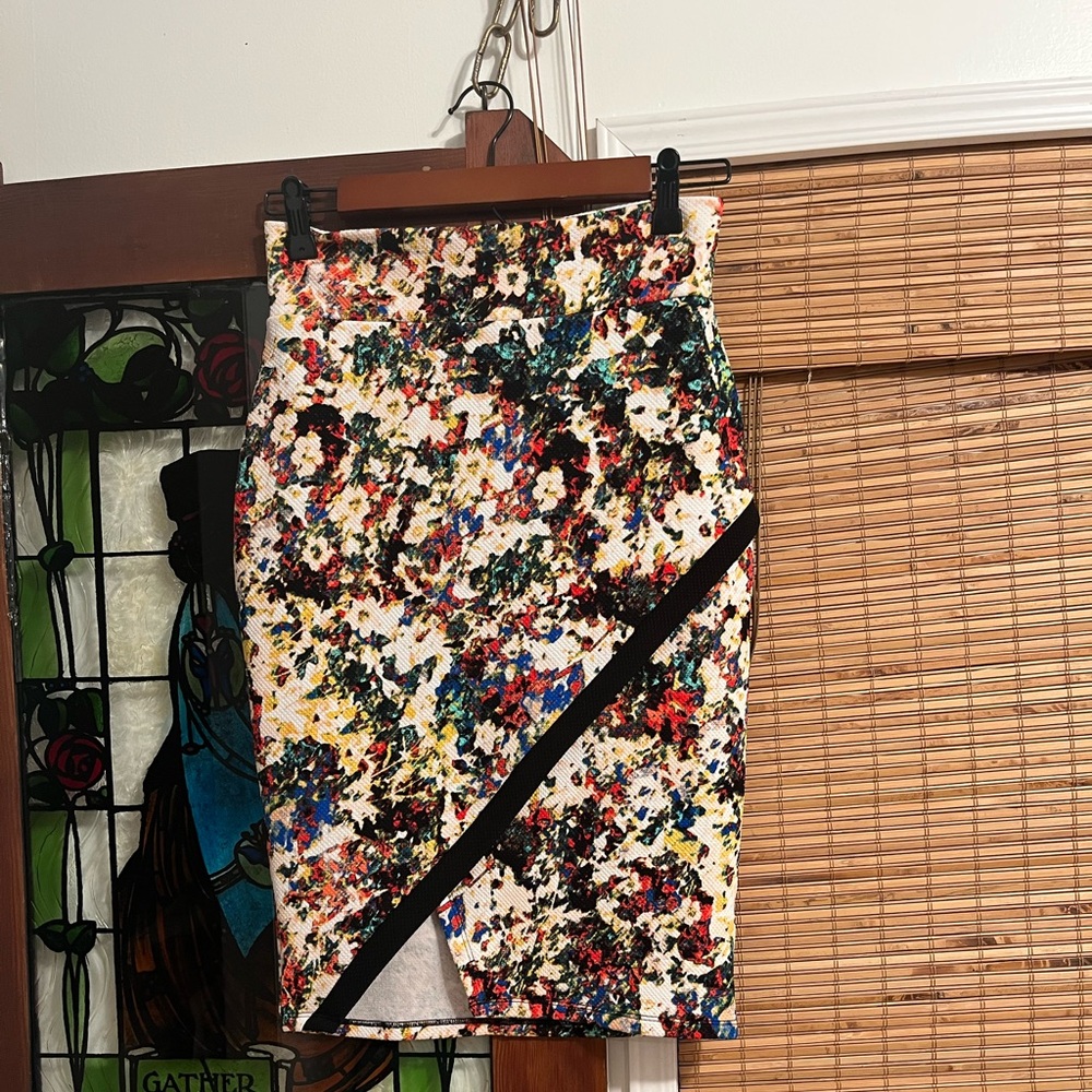 Material Girl  floral Y2K pencil skirt